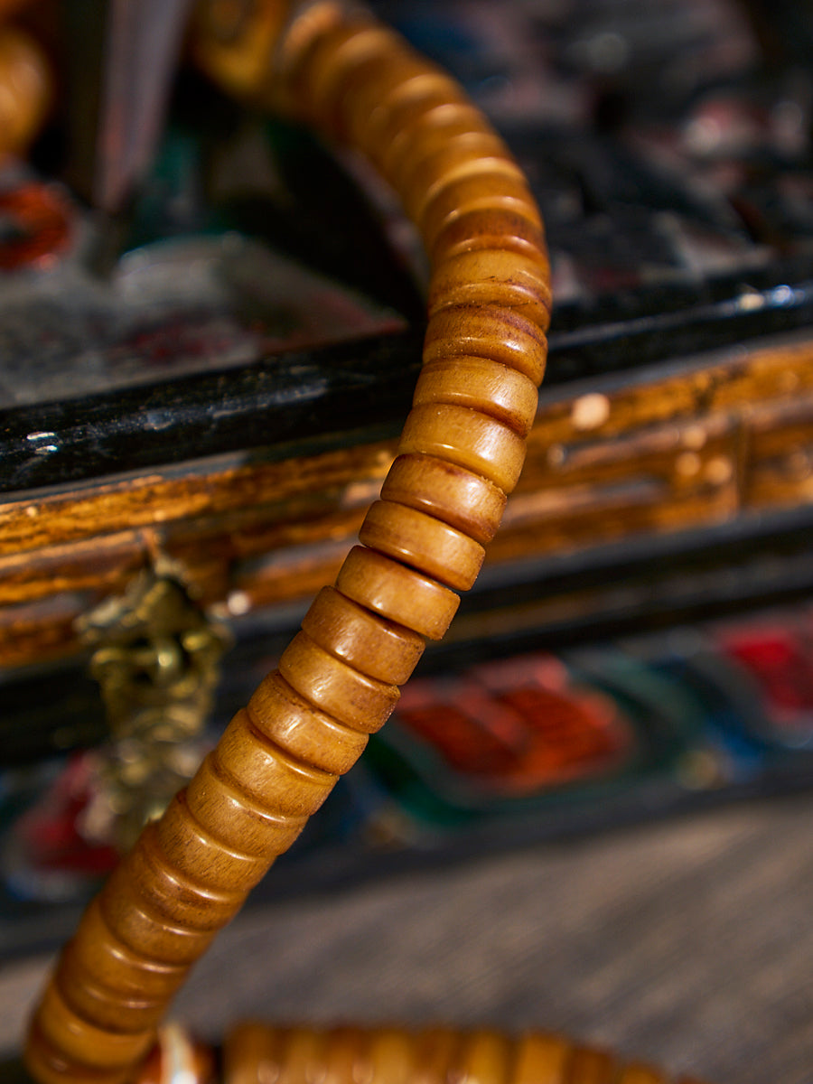 Vitality Yak Bone 108 Mala Beads Necklace