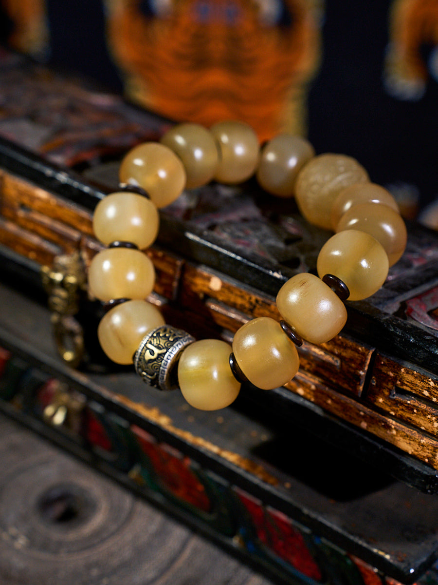 Courageous Spirit Yak Horn Bracelet by Kailash Energy