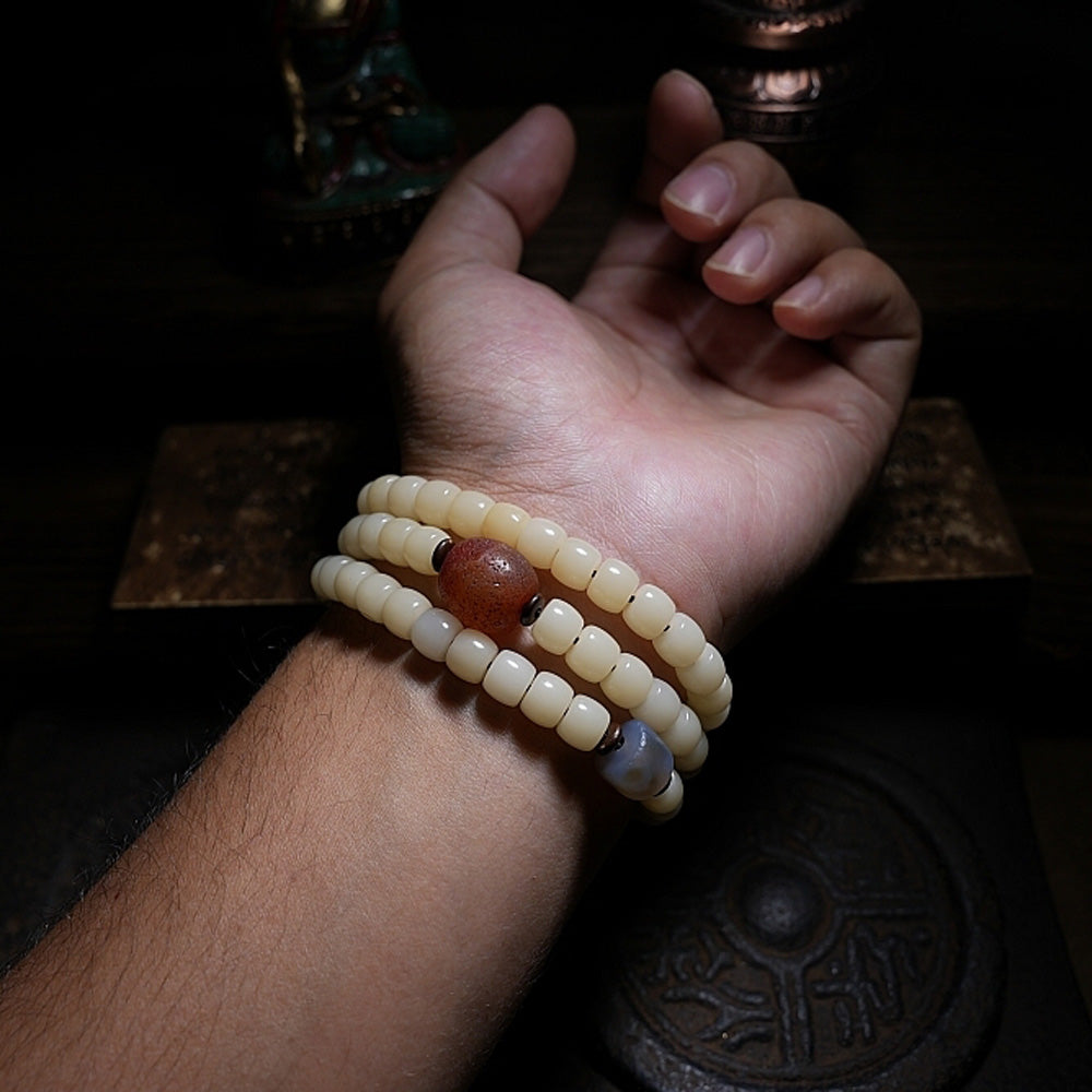 Sacred Bodhi Agate Protection Necklace