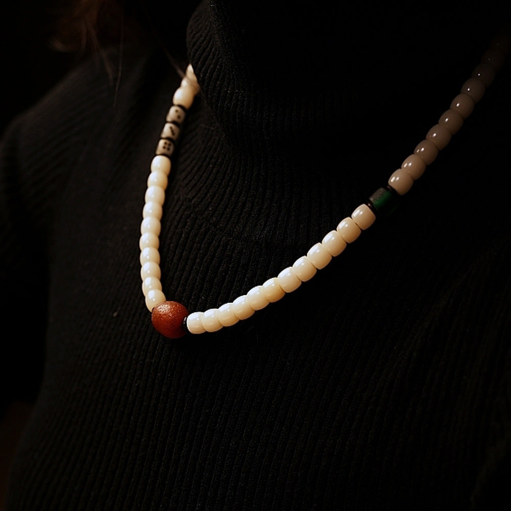 Sacred Bodhi Agate Protection Necklace