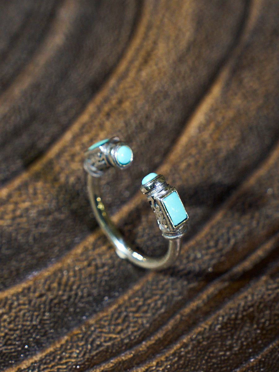 Turquoise Victory Ring | Symbol of Power, Success, and Wealth in Sterling Silver