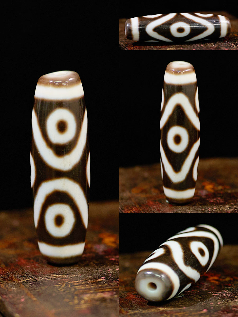 Eternal Sovereign Nine-Eyed Dzi Necklace