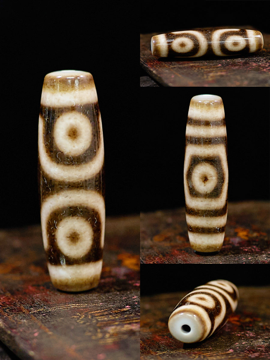 Eternal Sovereign Nine-Eyed Dzi Necklace