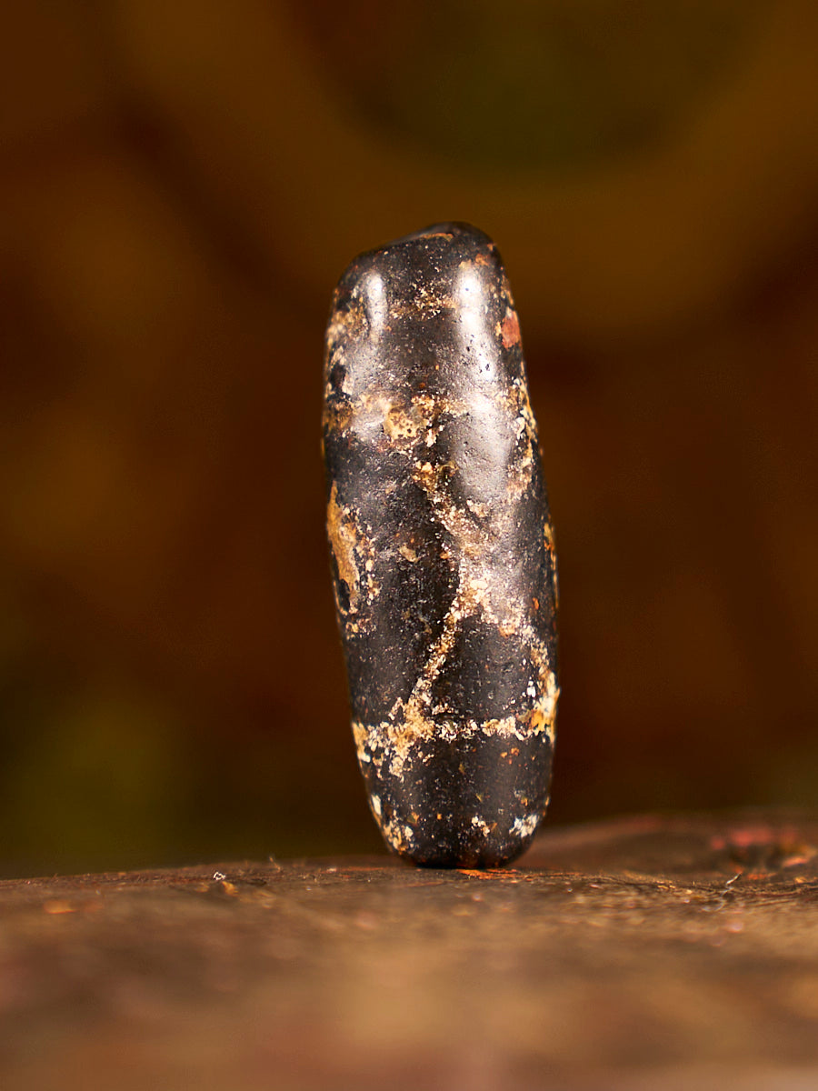 Vajra Guardian Zhangzhung Era Tibetan Two-Eyed Agate Dzi Bead