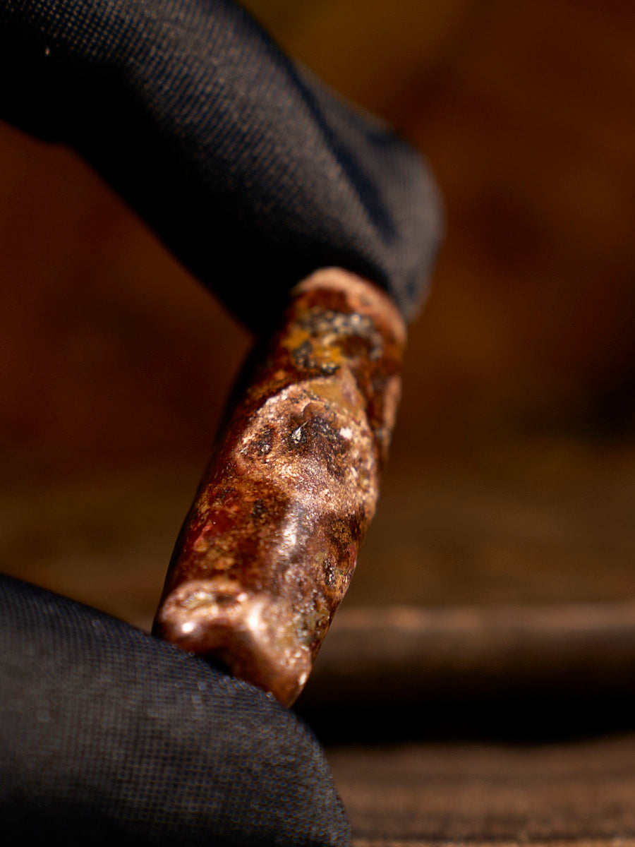 Tibetan Harmony Benediction Two-Eyed Agate Dzi Bead