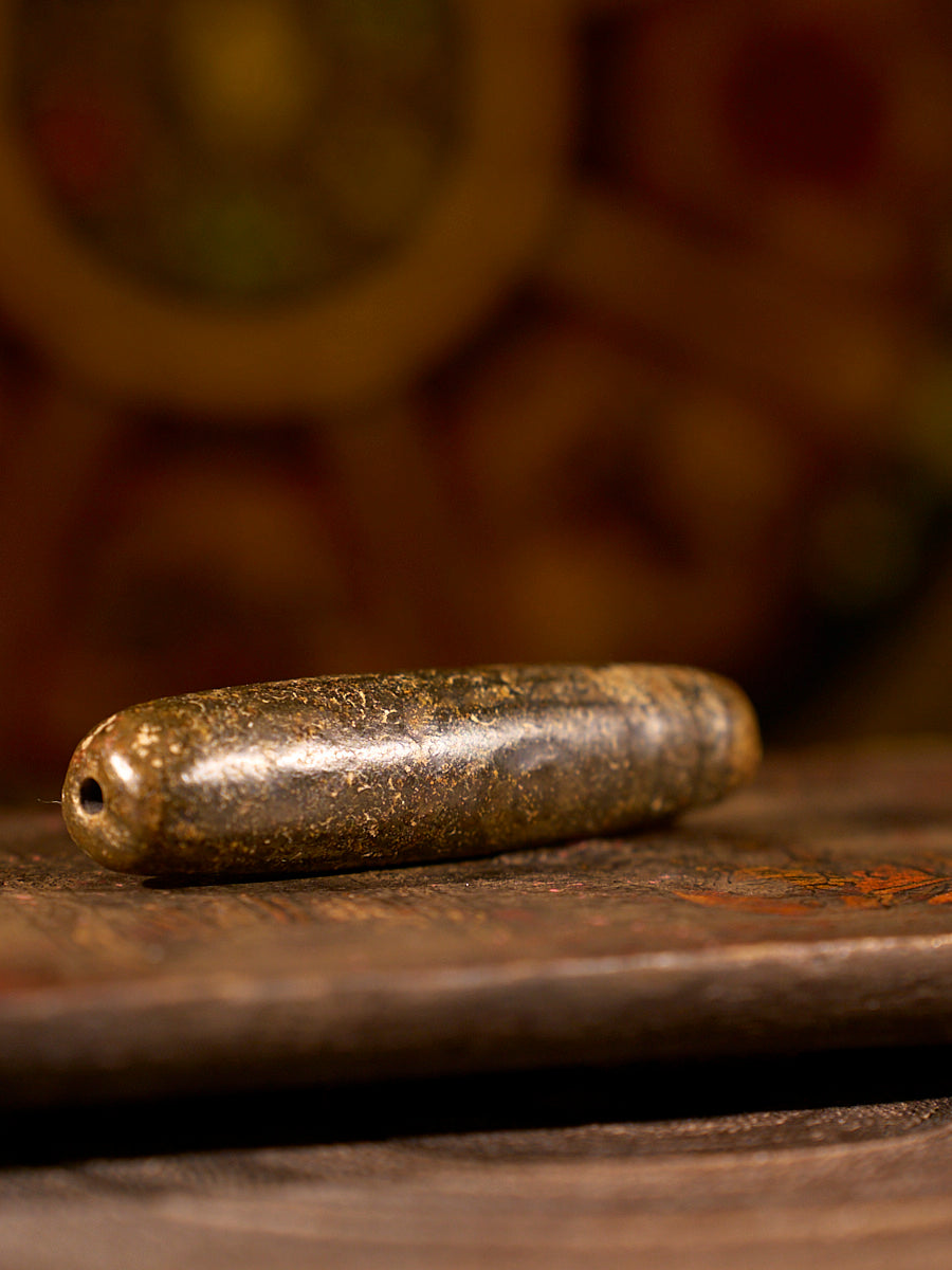 Enlightened Wisdom Bodhi Four-Eyed Agate Dzi Bead