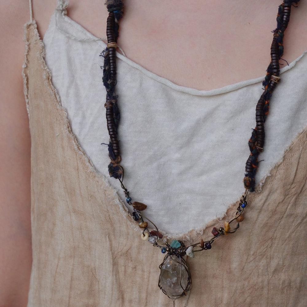 Healing Energy Crystal Pendant Necklace