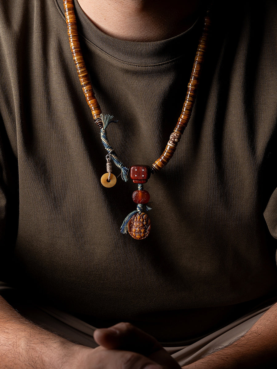 Sacred Yak Bone Mala Blessing Energy Bracelet