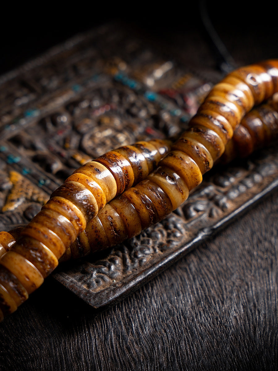 Sacred Yak Bone Mala Blessing Energy Bracelet