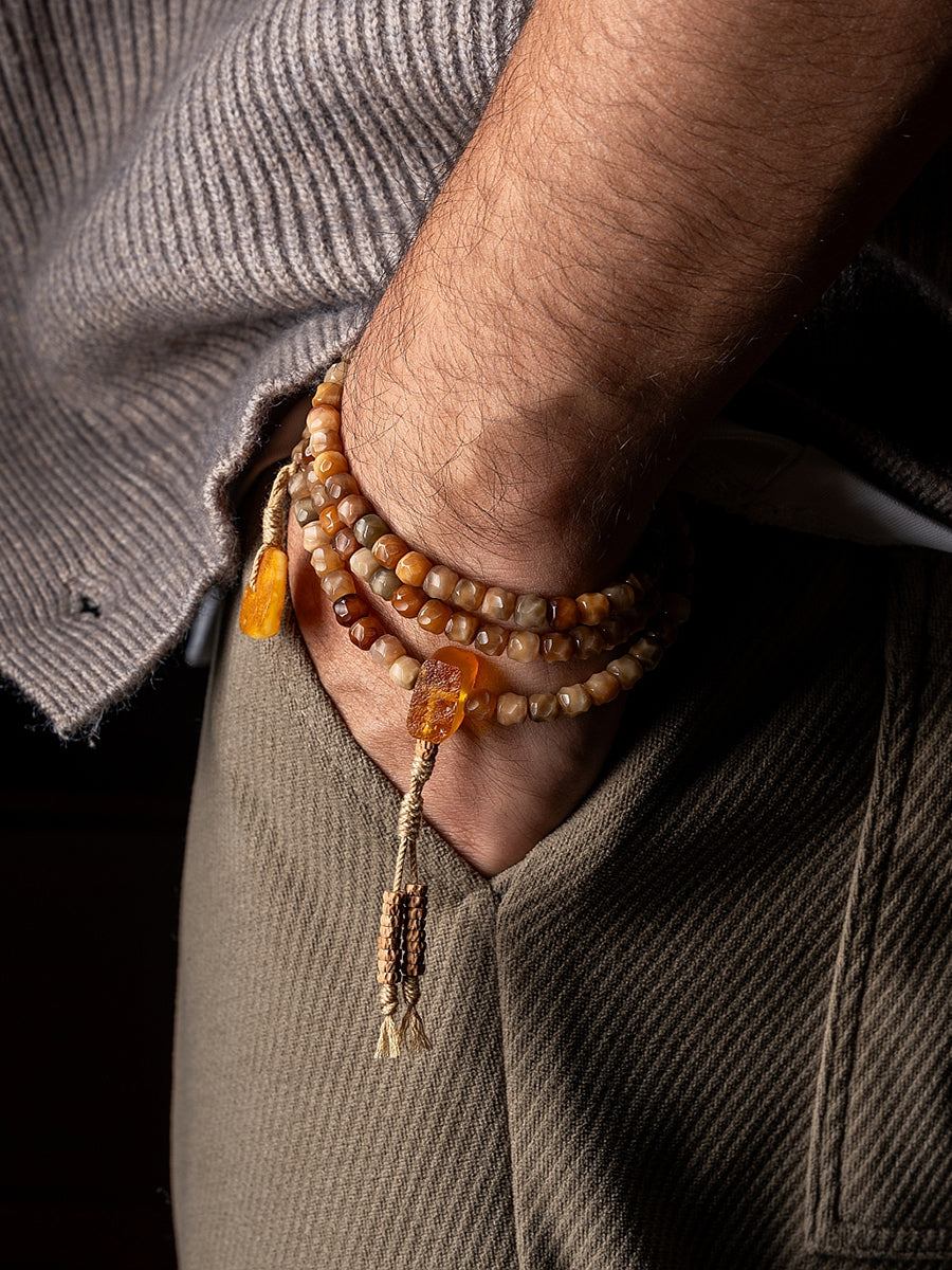 Blessing Barrel Mala Old-Style Bodhi Seed Bracelet