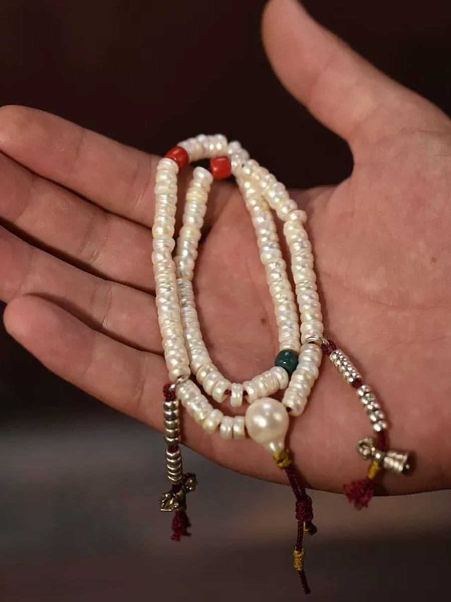 Sacred Bond Freshwater Pearl Mala 108 Beads