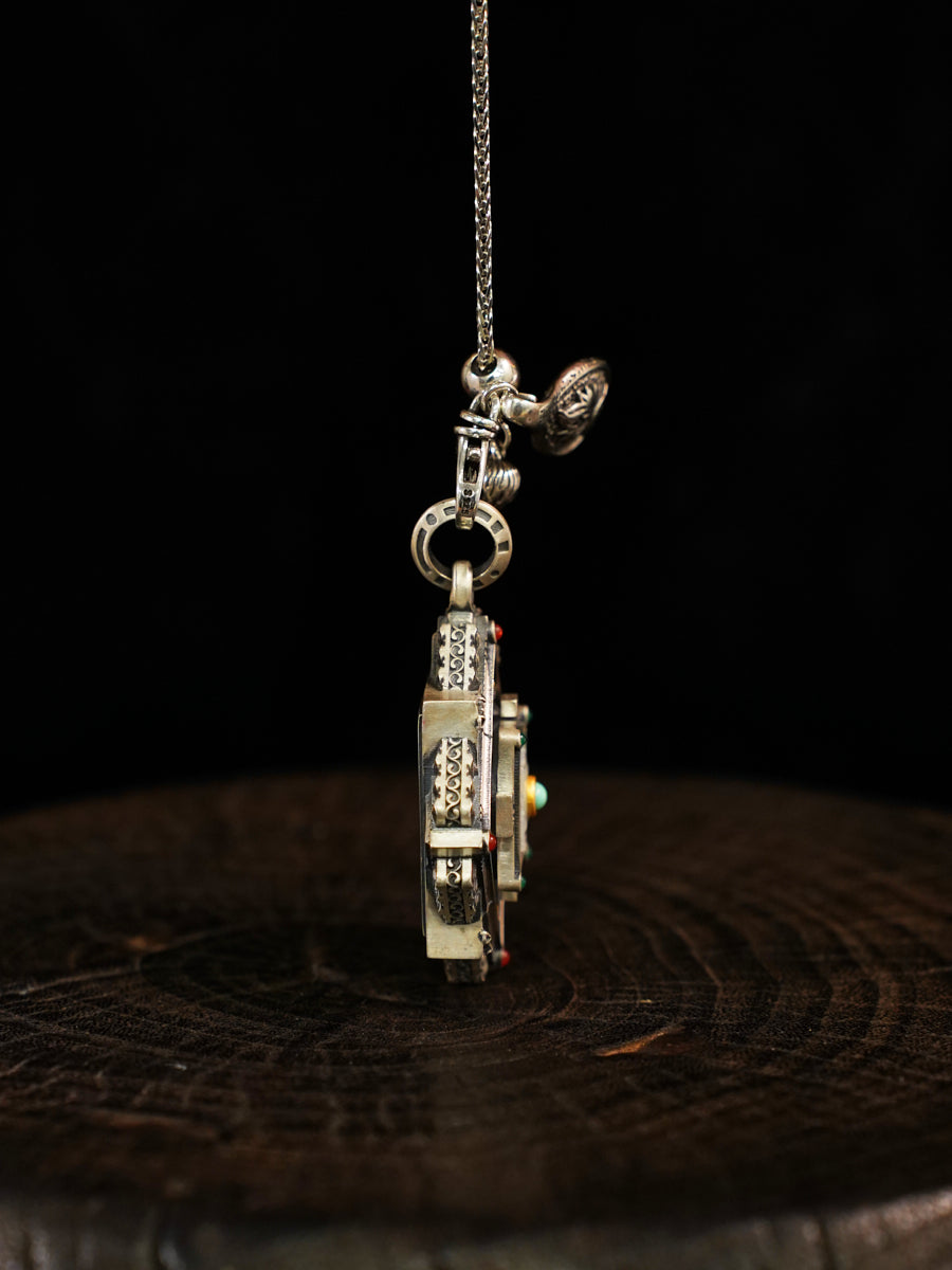 Harmony Mandala Silver Necklace
