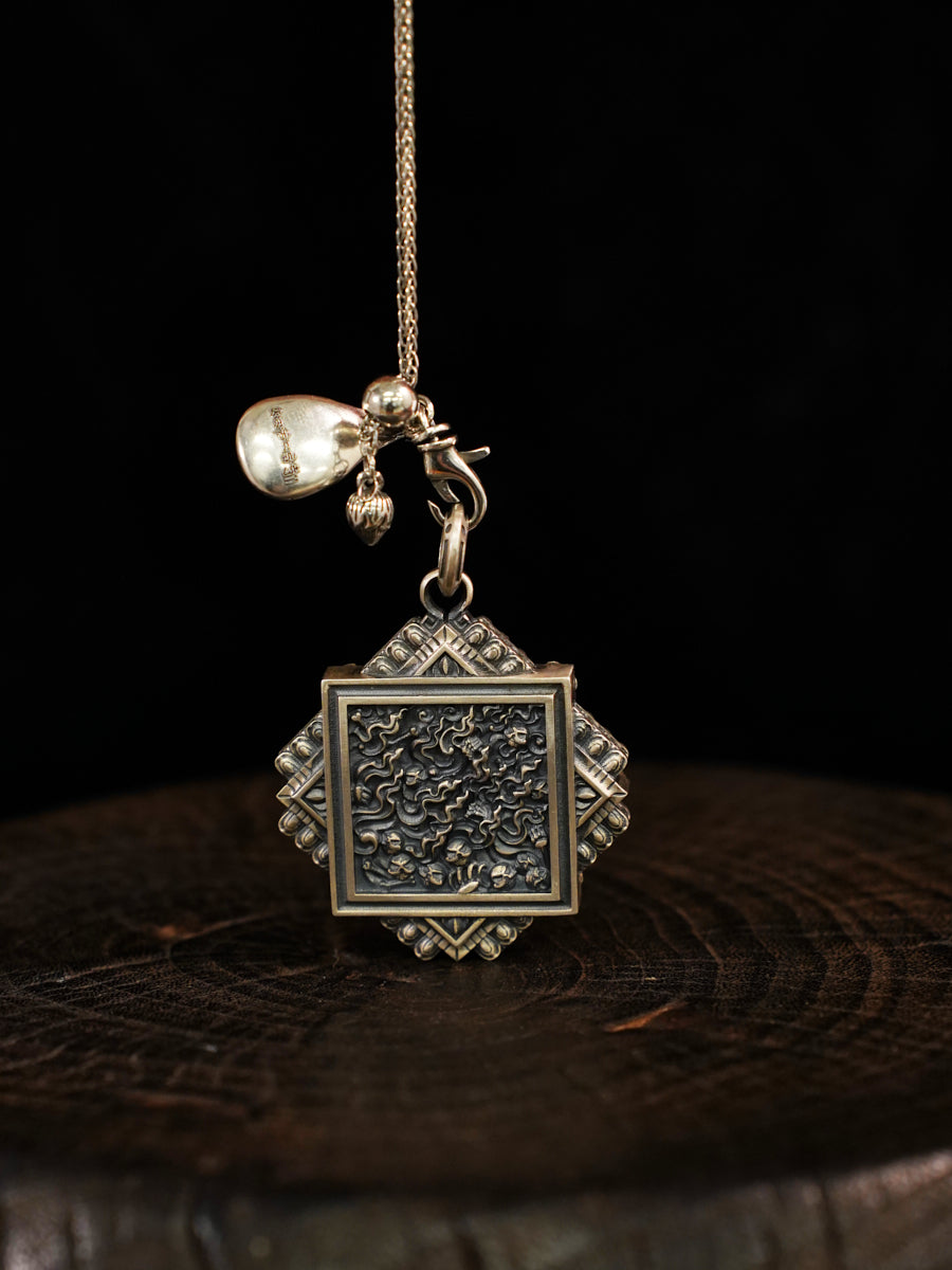 Harmony Mandala Silver Necklace