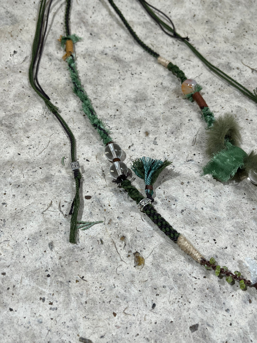 Clear Quartz and Black Rutilated Quartz Tibetan Necklace – Light, Protection and Inner Balance