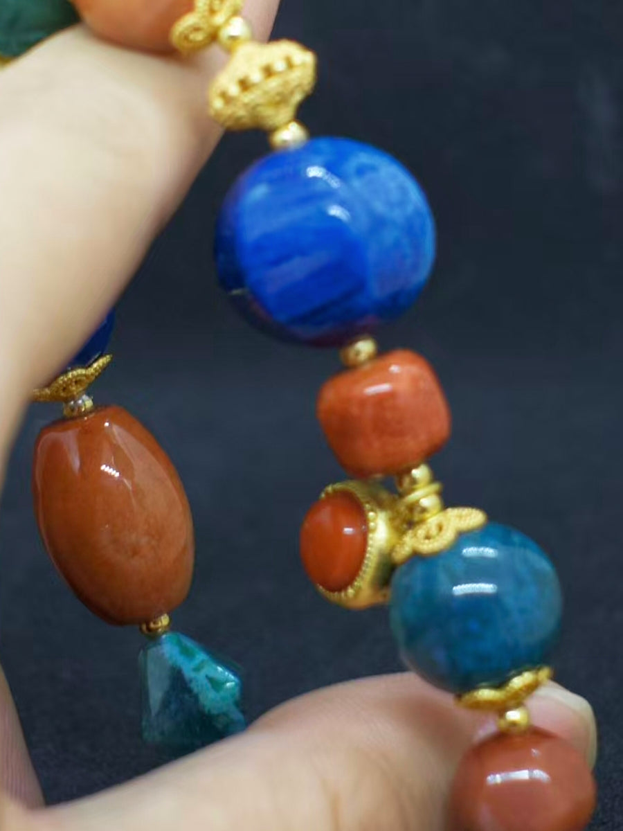 Agatized Coral Energy Healing Bracelet