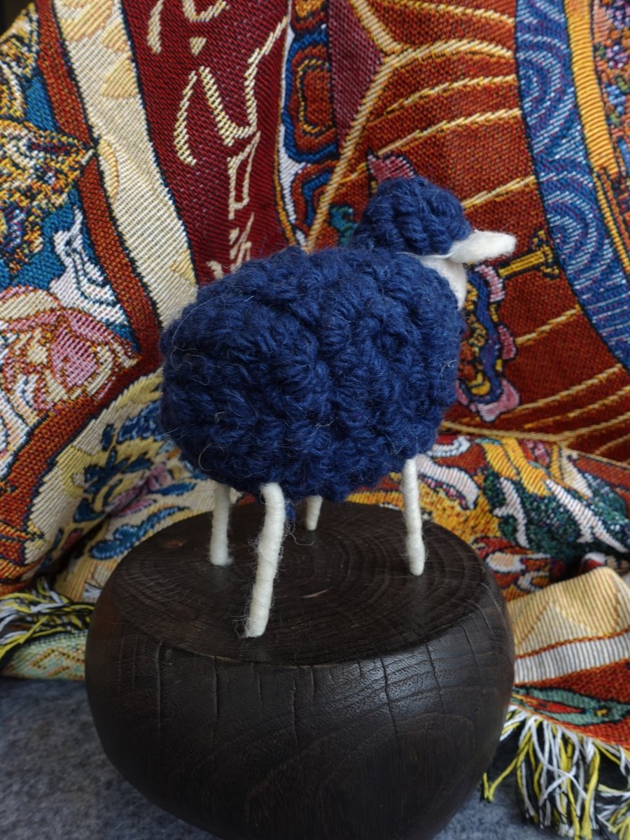 Charming Yak Wool Felted Sheep Figurine