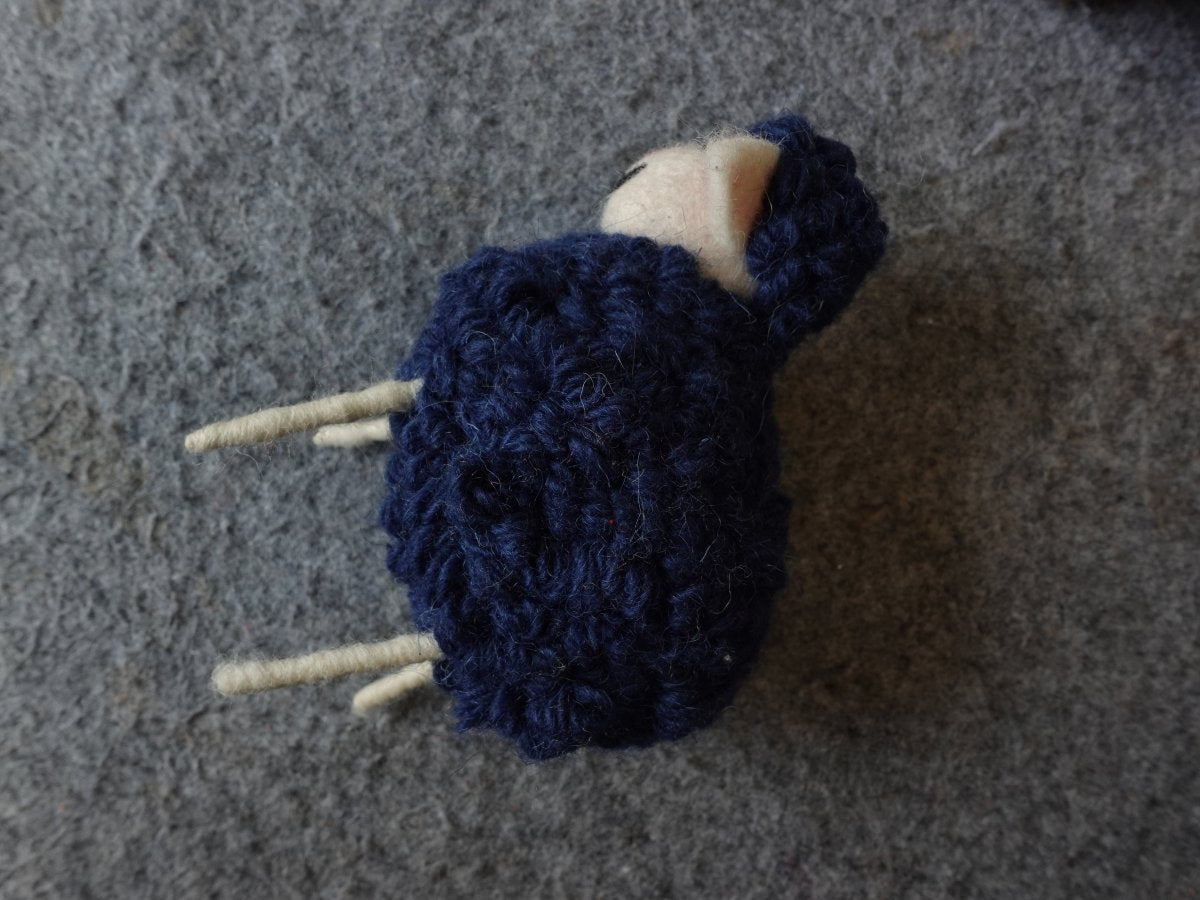 Charming Yak Wool Felted Sheep Figurine