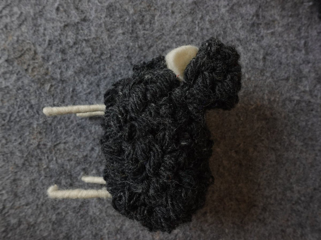 Charming Yak Wool Felted Sheep Figurine