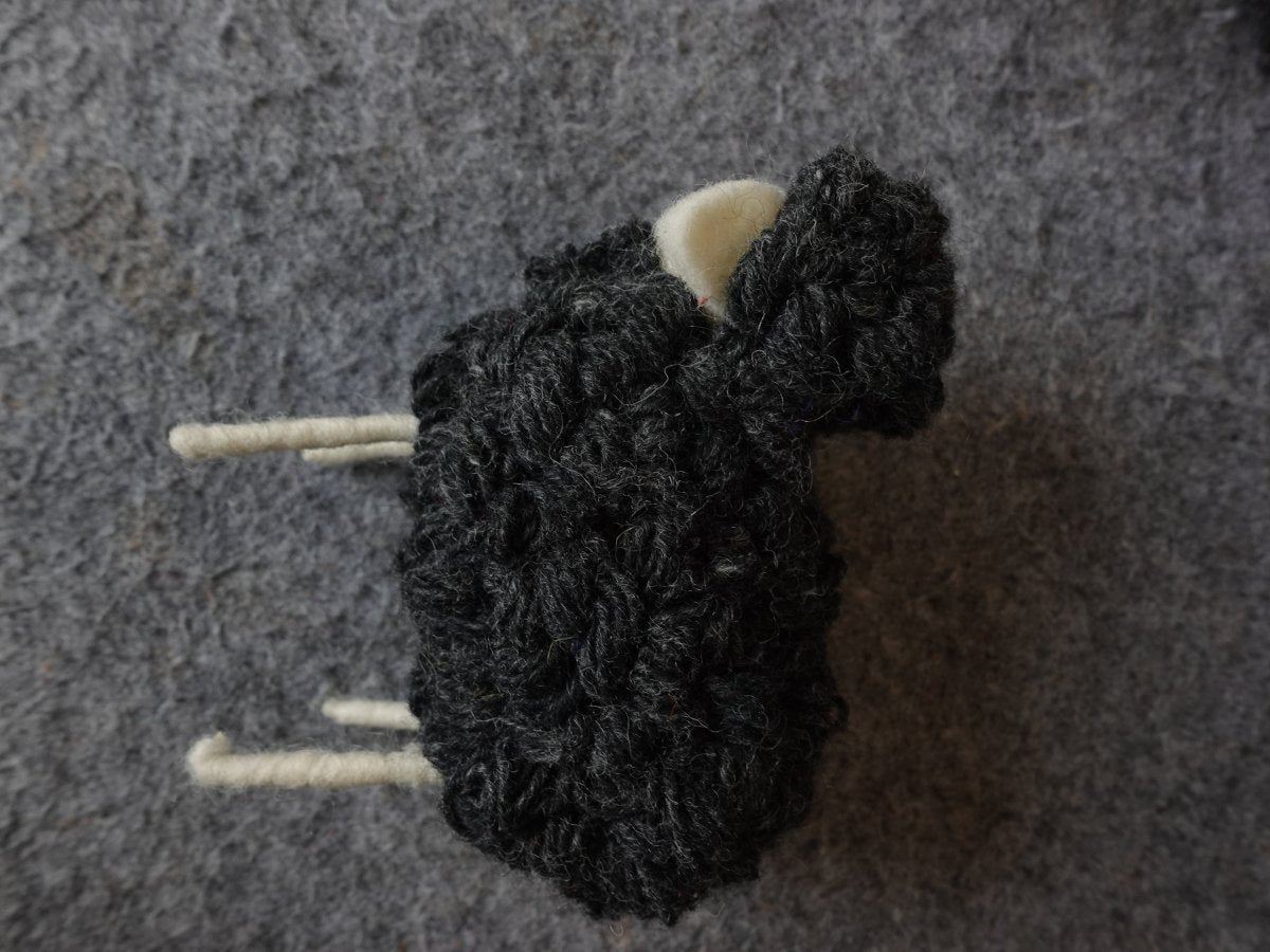 Charming Yak Wool Felted Sheep Figurine