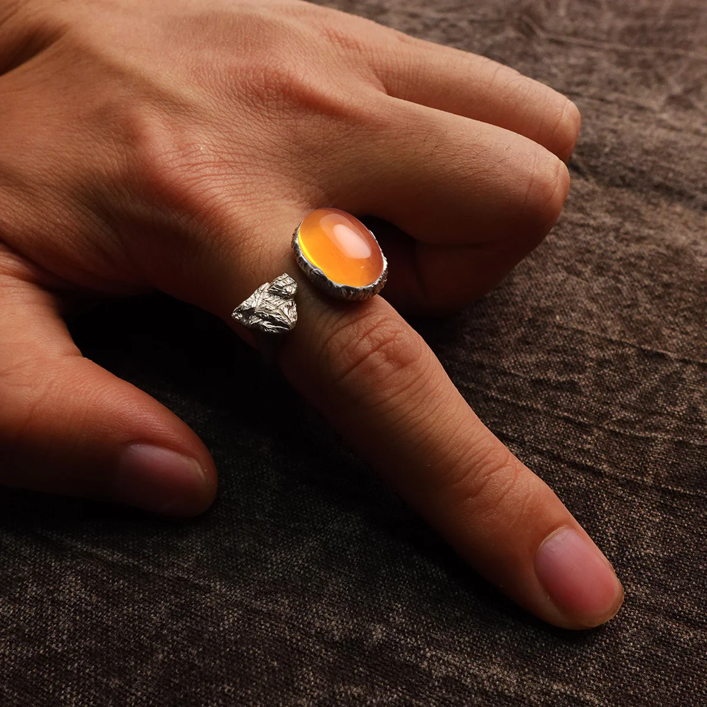 KAILASH ENERGY Chakra Awakening Ring Seven Chakra Gemstone Sterling Silver Adjustable