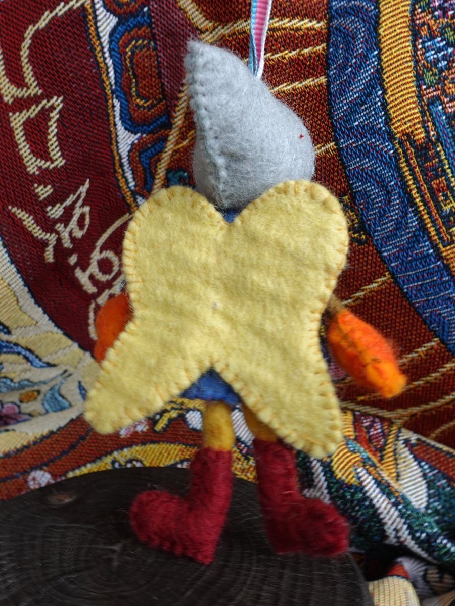 Handcrafted Yak Wool Angel Doll - Whimsical Charm and Handcrafted Perfection