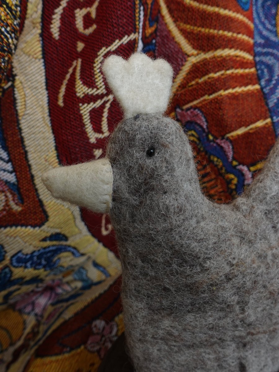 Handcrafted Yak Wool Bird - Cozy & Wholesome Felted Decoration