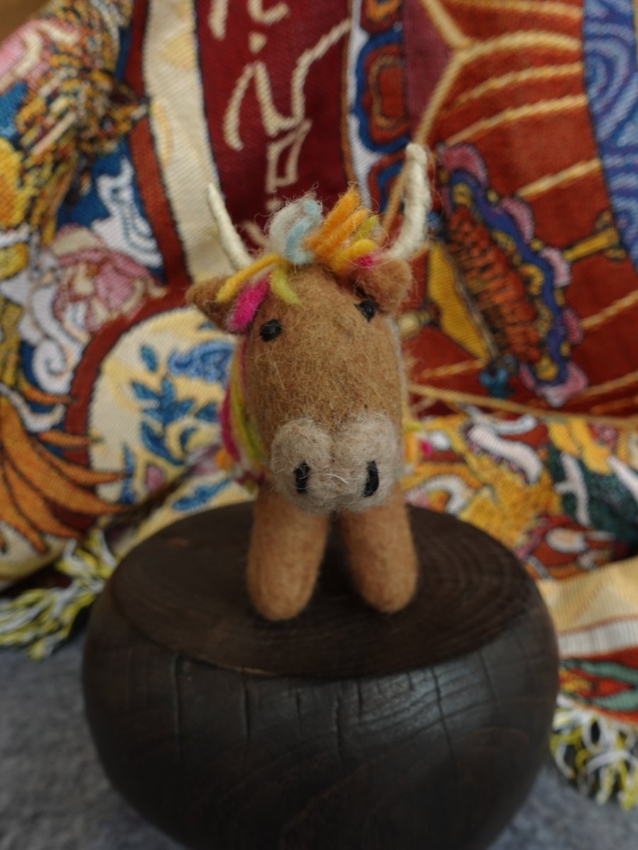 Handcrafted Yak Wool Felted Animal Figurine