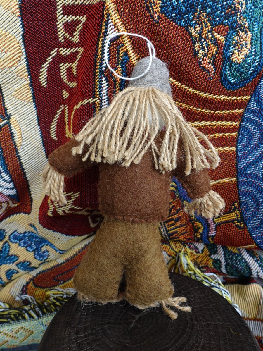 Handcrafted Yak Wool Felted Doll – A Whimsical Display of Craftsmanship and Charm