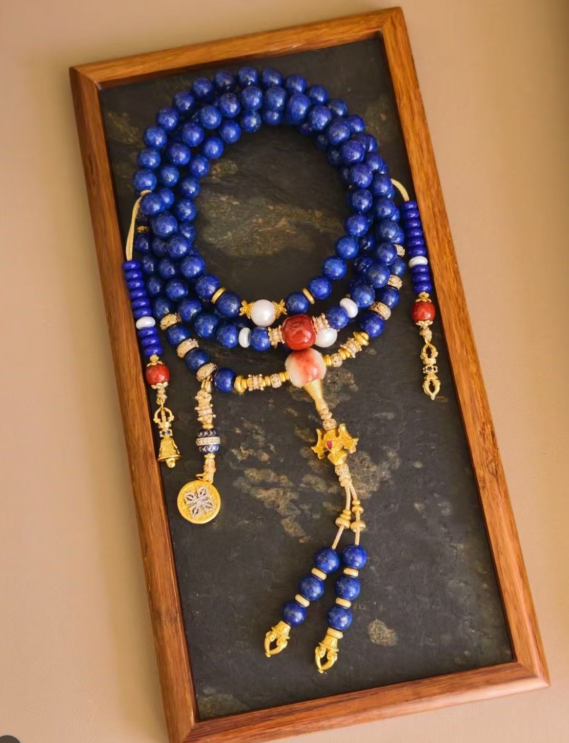 Lapis Lazuli Mala Beads – Wisdom, Truth and Sacred Meditation