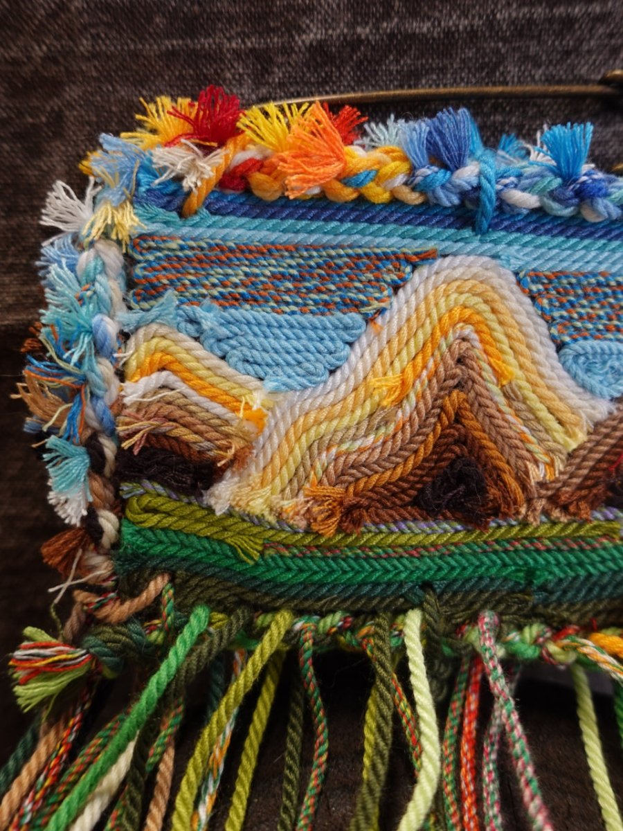 Kailash Handwoven Landscape Brooch and Bag Charm