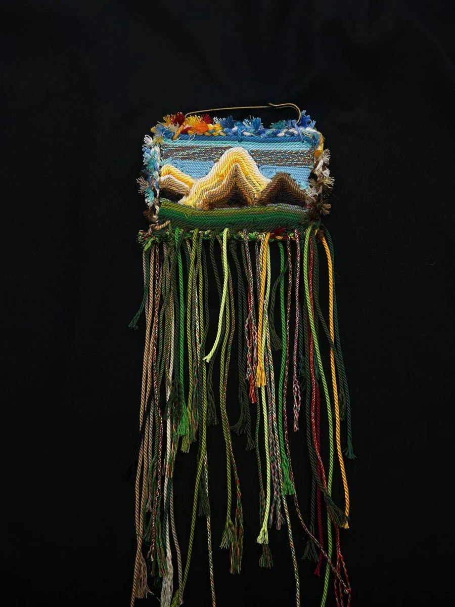 Kailash Handwoven Landscape Brooch and Bag Charm