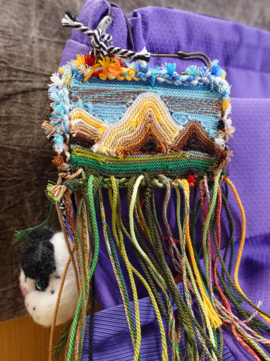 Kailash Handwoven Landscape Brooch and Bag Charm