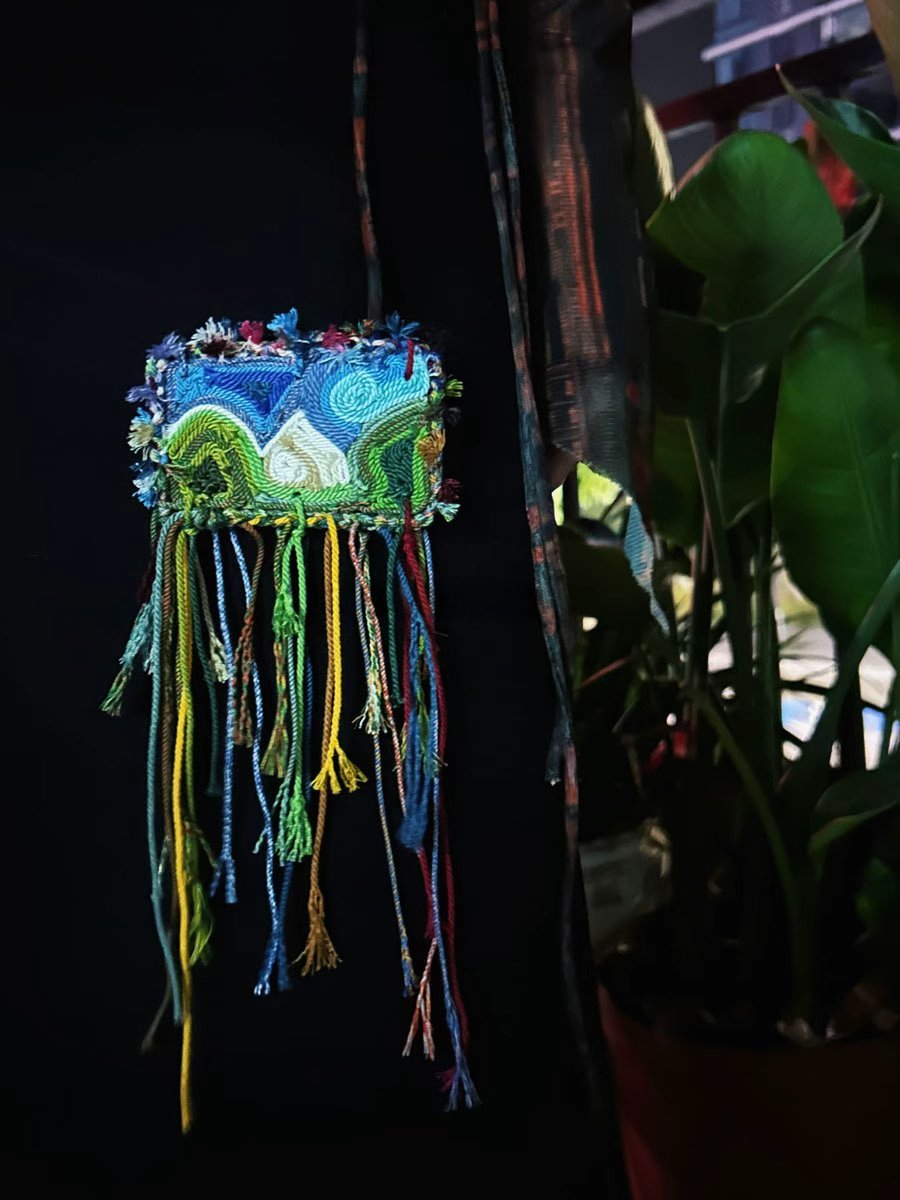Kailash Handwoven Landscape Brooch and Bag Charm