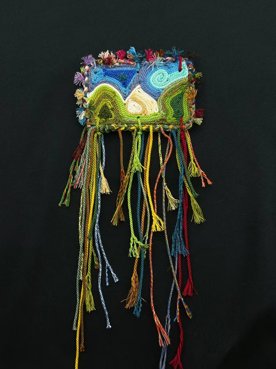 Kailash Handwoven Landscape Brooch and Bag Charm