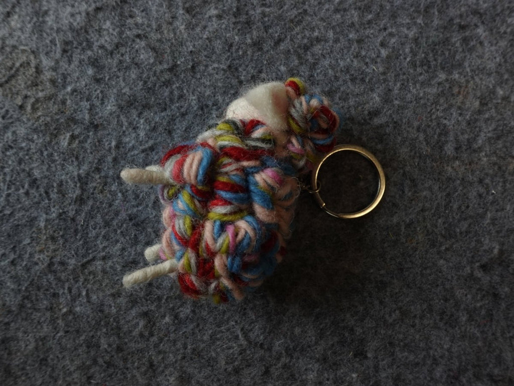 Rainbow Wool Sheep Ornament