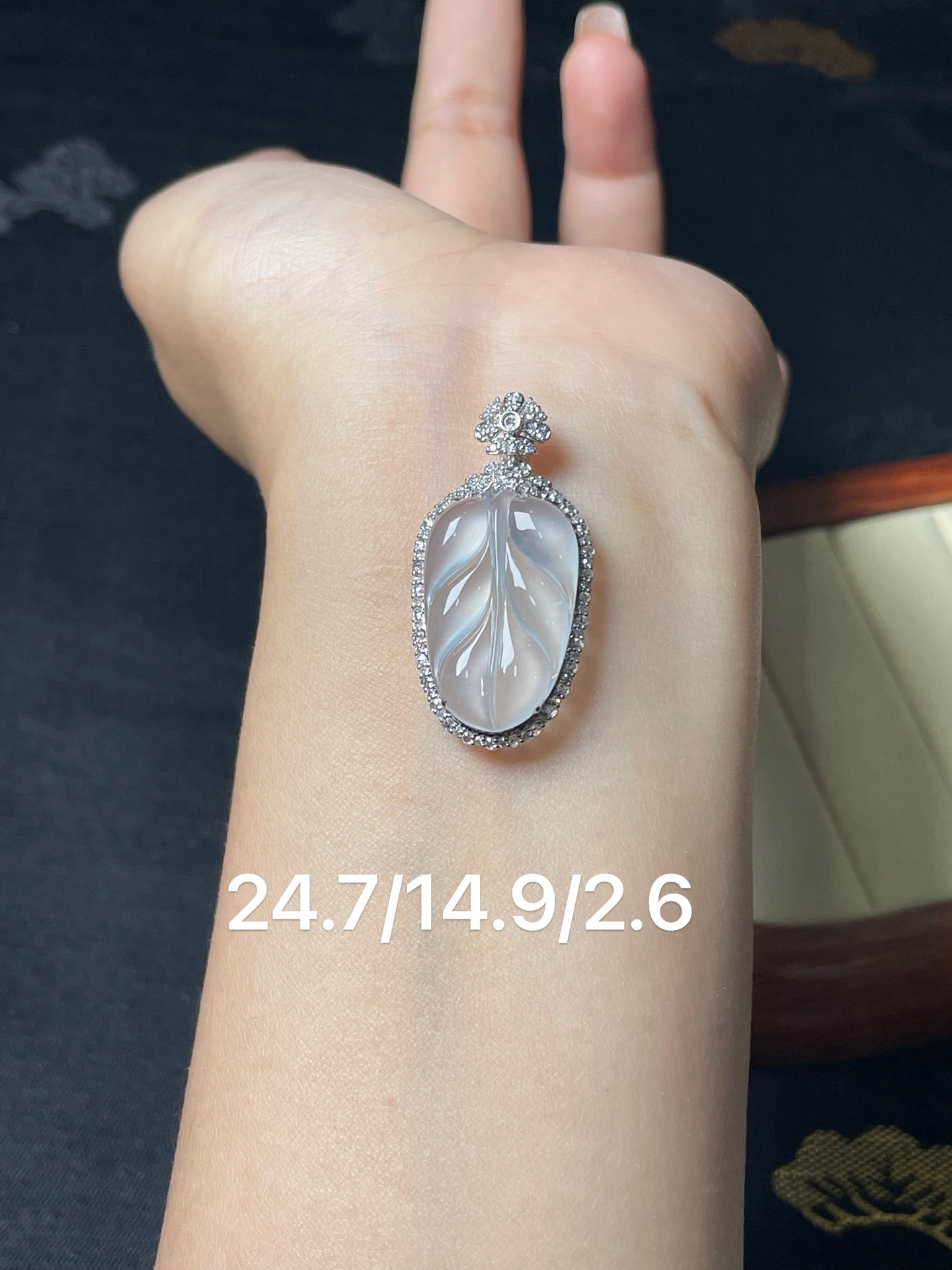 18K金 冰叶子